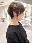 丸みショート/ショート/ショートボブ/ボブ/ハイライト/ブリーチ