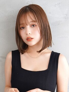 ラフィス ヘアー ロッサ 茨木店(La fith hair rosa) 【La fith】くびれボブ×ショコラアッシュ