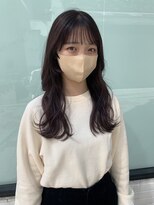 ヘアーアンドファッションシオミエイチ (hair＆fashion shiomi H) 韓国風ミディロング