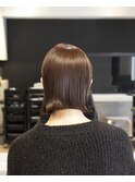 柔らかグレージュとボブ