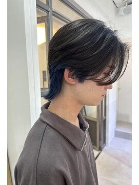 メゾン(Maison) メンズセンターパートウルフ×インナーカラー