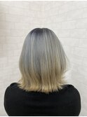 【iikanji hair】セミディボブ×シャドウルーツバレイヤージュ
