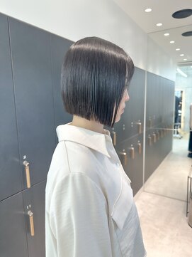 ロンドシエル 横浜(Lond ciel) メルティカラー似合わせカットウェーブミディアム髪質改善前髪