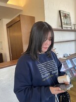 ヘアー ミュゼ 柱店(HAIR Musee) オリーブベージュ×レイヤーカット