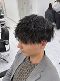 ツイストスパイラルパーマツイストパーマメンズパーマ刈り上げ