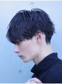 渋谷フェザーパーマ刈り上げフェザーショートビジネスメンズヘア