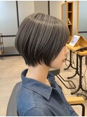 ボブ/ショートボブ/ハイライト/20代/30代/大人女性/白髪ぼかし