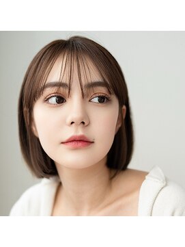 モンド ヘアクリエーション 下荒田店(monde hair creation) 【monde】レイヤーカット×シースルーバング×ショートボブ