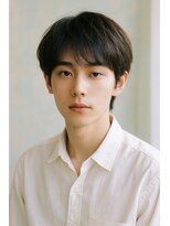 ソルトプラス 天王町店(Salt＋)&nbsp;韓国風マッシュ×暗髪ナチュラルセンターパート