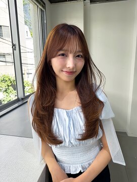 アンジェリカラボ(ANGELICA LABO) ANGELICA ハニーベージュ 韓国風レイヤー 大人かわいい