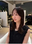前髪カット/シースルー前髪/ブリーチなしカラー