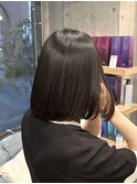 切りっぱなしボブ