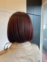 ローレン(LOREM)&nbsp;ボブ、内巻き、ピンクブラウン、暖色9.24暗めカラー