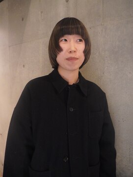 ボブにプラスデザイン！顔周りハイライト