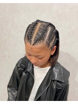 イト(ito)&nbsp;キッズヘアコーンロウハーフキッズダンス運動会発表会祭りヘア