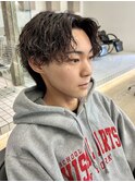 センターパート×ツイスパパーマ._.