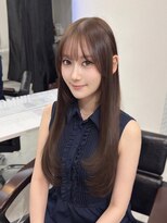 ロムーク 表参道(LOMKH)&nbsp;韓国ロングレイヤーカット顔周りシールエクステ春ハッシュカット