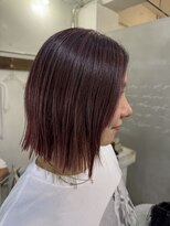 ヘアーワークスヴィクサス 諫早店(HAIR WORKS VIXUS)&nbsp;ハイライトで透明感を出したピンクカラー
