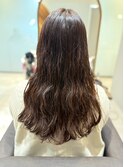 大人可愛いデジタルパーマロング