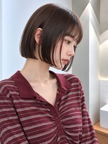 フォト 新宿三丁目(foto) 髪質改善縮毛矯正地毛風ストレート切りっぱなしボブ