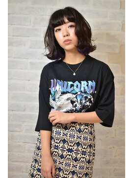 ラルマミット(lalma mit) 【インナーカラー】くびれボブ【lalmamitサトウタクロウ】