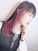 シーデン(C-den)&nbsp;モテ愛され×インナーカラー×ピンクラベンダー×イルミナカラー