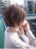 簡単スタイリング。美シルエットひし形ショートボブ
