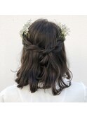20代30代大人可愛い編み込みハーフアップアレンジ♪ 近藤