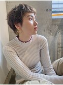 大人可愛い20代30代40代丸み無造作ベリーショート