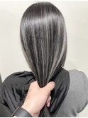 【marshu  OSAKA 辰己Style】グレージュ×ハイライト