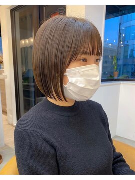 ロンドアジュール 横浜(Lond azur) ぱつっとショートミニボブ♪【久保田夢美】横浜