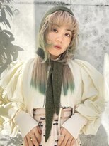 ジーナ オモテサンドウ(XENA)&nbsp;【MISA】　ブロンド×裾グリーン