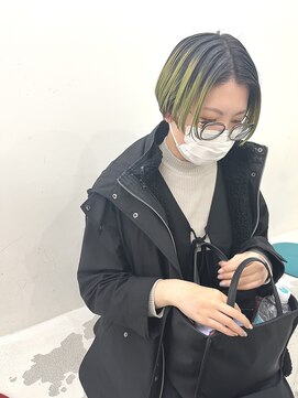 エンドリンク(endlink) ライムグリーン×マッシュショート