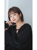 暗髪透明感×大人ショートボブ×ナチュラルボブ×外ハネボブ