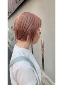 ピンクベージュで色素薄い系女子♪