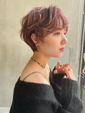 エイミー(Aimee) Aimee町田　パーマ風×ピンクベージュ