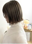 ボブ × ミルクティーベージュ