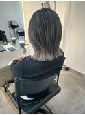 バレイヤージュグレージュボブ