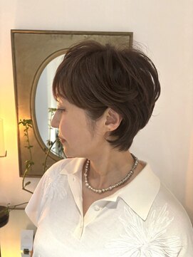 ユウヘアー 本山店(U Hair) 【U Hair】美フォルムショートボブ/30代40代50代/エイジング