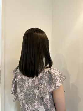 オーガスト ヘア ネイル(AUGUST hair nail) オリーブグレージュ／ブリーチなしダブルカラー／横浜