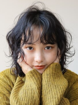 シスタ(SISTA) 黒髪スタイルボブパーマ/ウェーブパーマ【自由が丘】