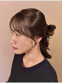 顔まわりカット×フェザーバング韓国風【銀座】片桐