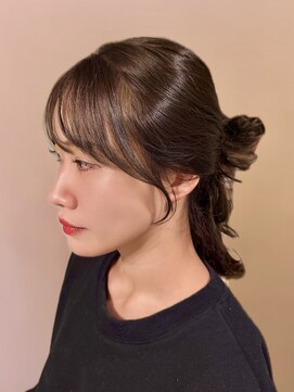 ネオリーブギンザ 銀座店(Neolive GINZA) 顔まわりカット×フェザーバング韓国風【銀座】片桐