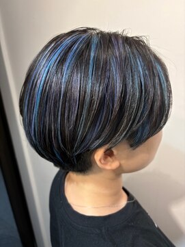 アトリア 横浜(Atria) カラフルハイライト＃アクアブルー＃ライラックヴァイオレット