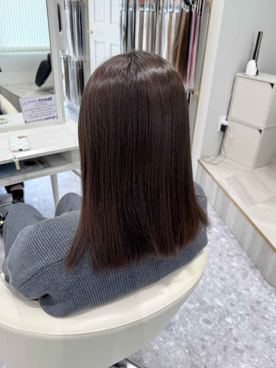 ミディアム→ロング【最高級人毛エクステ80本】:L241543177 ミディアム→ロング【最高級人毛エクステ80本】:L241543177