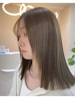 ジーナ 北千住ミルディス通り(Zina) ブリーチなしオリーブベージュカラー＊