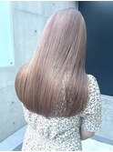渋谷ミルクティーベージュハイトーンカラーヘーゼルベージュ30代