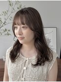 ブリーチなしカラーモカブラウン夏カラーレイヤーカット秋カラー