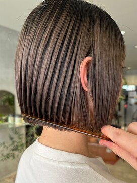 ハウ 心斎橋(how) 透明感カラーダブルカラーミルクティーベージュ秋カラー夏カラー