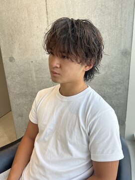 カケル(×.) 無造作マッシュウルフ/メンズパーマ